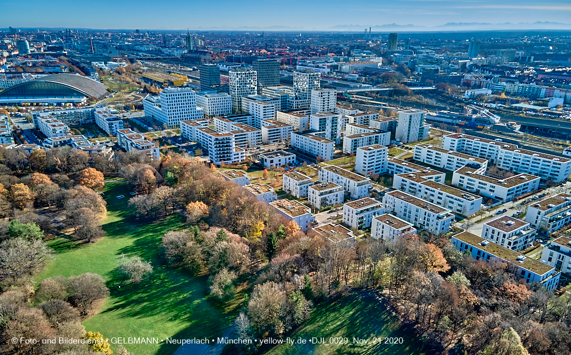 21.11.2020 - Hirschgarten mit Paketposthalle in München